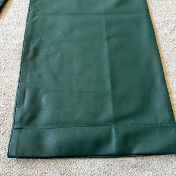 Anthropologie Maeve The Colette Cropped Wide Leg Faux Leather Pants NWT - Picture 8 of 11